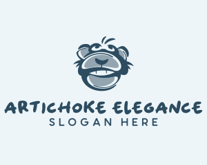 Monkey Chimp Face  logo design