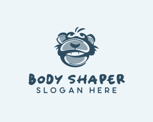 Monkey Chimp Face  logo design