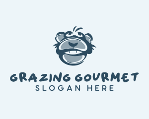 Monkey Chimp Face  logo design