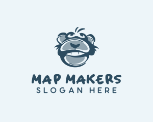 Monkey Chimp Face  logo design