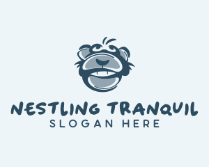 Monkey Chimp Face  logo design