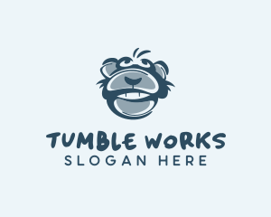 Monkey Chimp Face  logo design