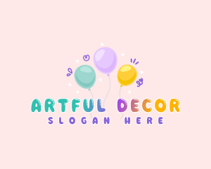 Fun Party Balloons logo design