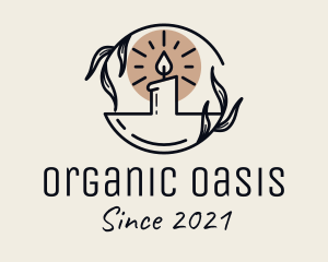 Organic Aromatherapy Candle  logo design