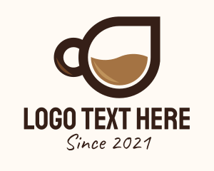 Coffee Droplet Cup  logo