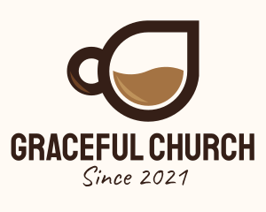Coffee Droplet Cup  logo