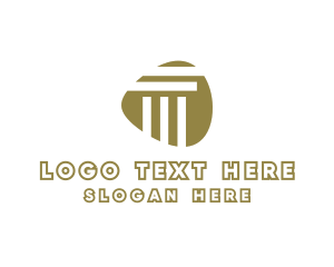 Modern Stone Pillar logo