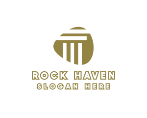 Modern Stone Pillar logo design