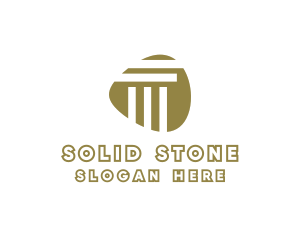 Modern Stone Pillar logo design