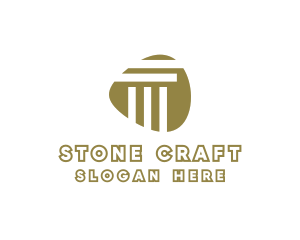 Modern Stone Pillar logo