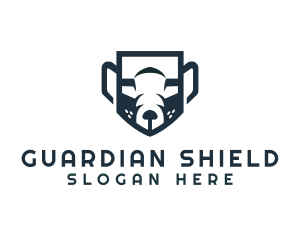 Wildlife Bear Shield logo design