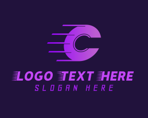 Purple Gradient Letter C logo