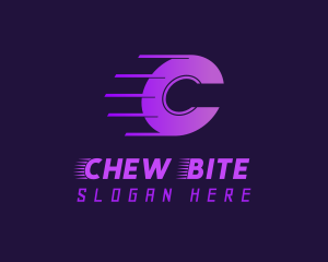 Purple Gradient Letter C logo design