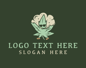 Marijuana Cannabis Smoke logo