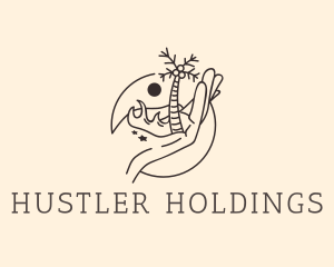 Island Hotel Hand  logo design