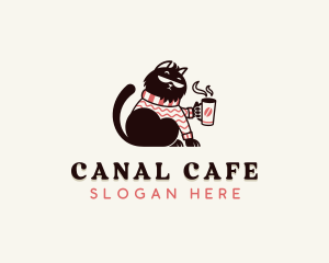 Sweater Kitten Cafe logo design