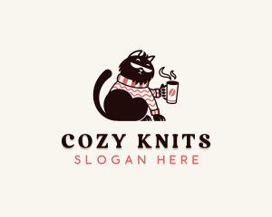 Sweater Kitten Cafe logo design