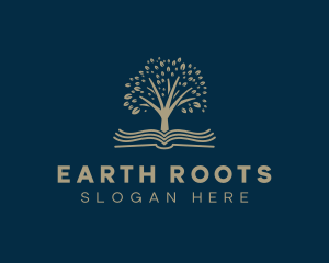 Learning Book Tree logo design