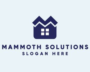 Housing Letter M logo design