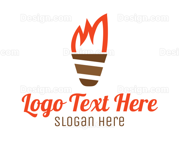 Ice Cream Torch Logo