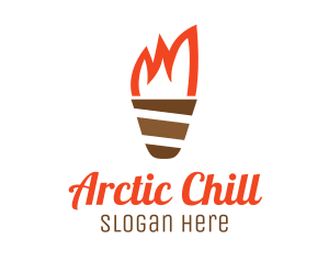 Ice Cream Torch logo design