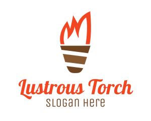 Ice Cream Torch logo design