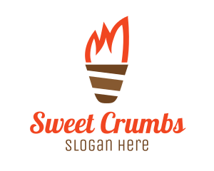 Ice Cream Torch logo design