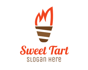 Ice Cream Torch logo design