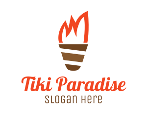 Ice Cream Torch logo design