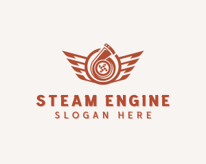 Turbocharger Automotive Engine logo design