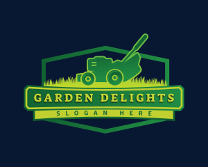 Lawn Mower Garden logo design