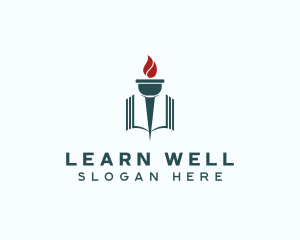 Book Torch Learning Institute logo design