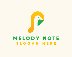 Musical Note Dove logo