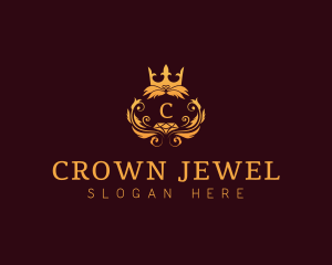 Crown Crystal Diamond logo design