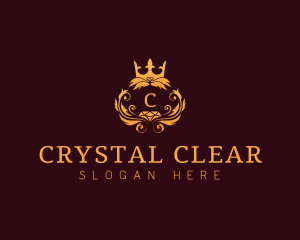 Crown Crystal Diamond logo design