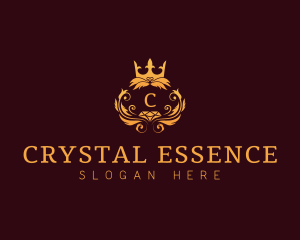 Crown Crystal Diamond logo design