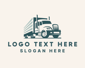 Semi Freight Trucking logo