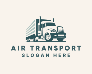 Semi Freight Trucking logo design