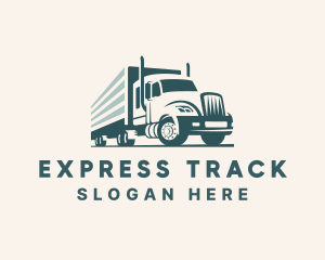 Semi Freight Trucking logo design