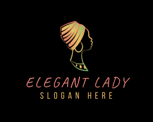 African Lady Headwrap logo