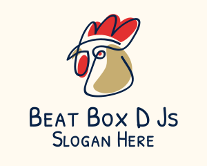 Chicken Rooster Drawing logo