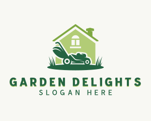 Yard Grass Mower logo design