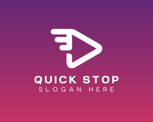 Quick Media Streaming logo design