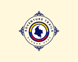 Colombia Map Tourism logo