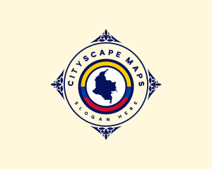 Colombia Map Tourism logo