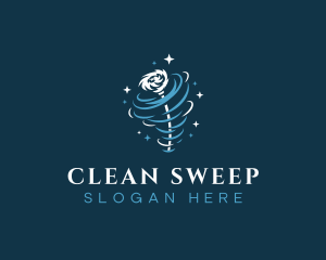 Tornado Mop Cleaning logo design