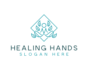 Healing Wellness Yoga logo design