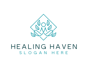 Healing Wellness Yoga logo design