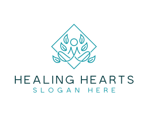 Healing Wellness Yoga logo design