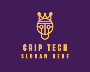 Crown King Tech logo design